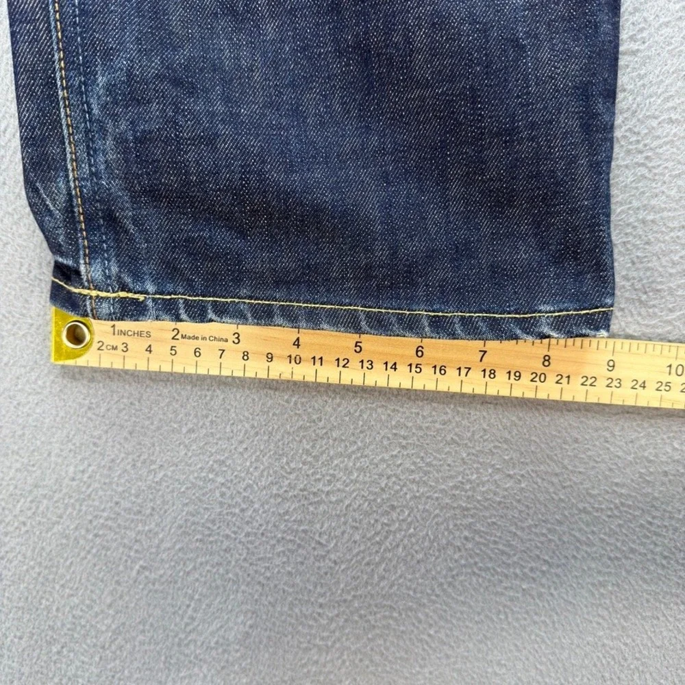 Polo Ralph Lauren Straight Leg Jeans 34x30 (FIT 36x30) Blue Denim Button Fly